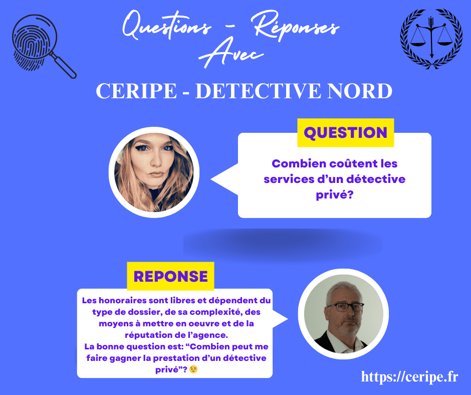 combien coute un detective privé?